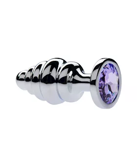 Kink Range Alloy Gemmed Butt Plug  32 Inch
