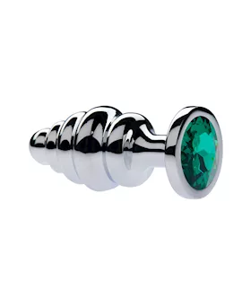 Kink Range Alloy Gemmed Butt Plug  32 Inch