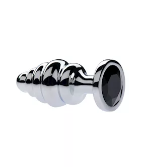 Kink Range Alloy Gemmed Butt Plug  32 Inch