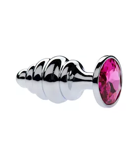 Kink Range Alloy Gemmed Butt Plug  37 Inch