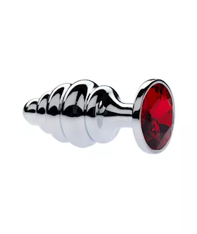 Kink Range Alloy Gemmed Butt Plug  37 Inch