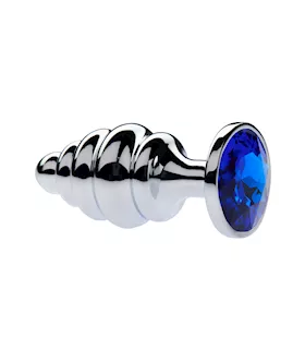 Kink Range Alloy Gemmed Butt Plug  37 Inch