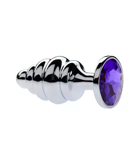 Kink Range Alloy Gemmed Butt Plug  37 Inch