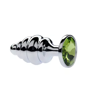 Kink Range Alloy Gemmed Butt Plug  37 Inch