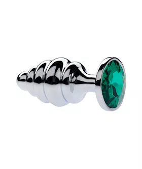 Kink Range Alloy Gemmed Butt Plug  37 Inch