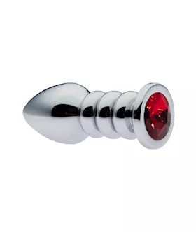 KinKi Ribbed Gemmed Butt Plug