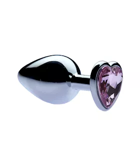 Kink Range Jewelled Heart Butt Plug  32 Inch