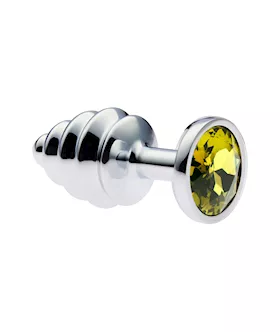 KinKi Ridged Jewelled Anal Plug