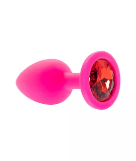 Kink Range Silicone Gemmed Butt Plug  28 Inch