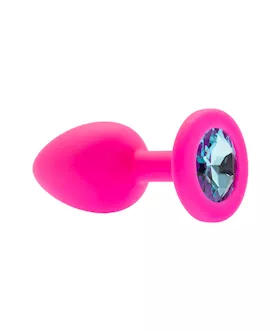 Kink Range Silicone Gemmed Butt Plug  28 Inch