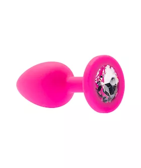 Kink Range Silicone Gemmed Butt Plug  28 Inch