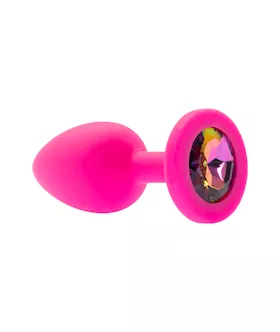 Kink Range Silicone Gemmed Butt Plug  28 Inch