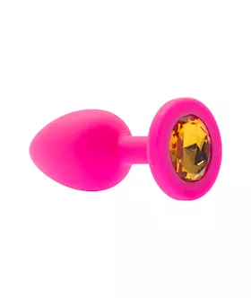 Kink Range Silicone Gemmed Butt Plug  28 Inch