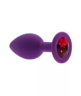 Kink Range Silicone Gemmed Butt Plug  28 Inch
