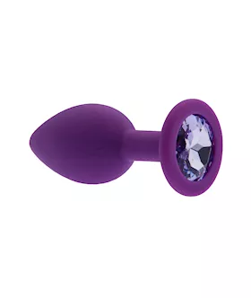 Kink Range Silicone Gemmed Butt Plug  28 Inch