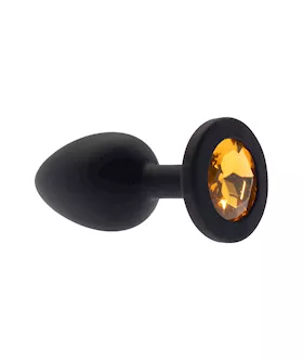 Kink Range Silicone Gemmed Butt Plug  28 Inch