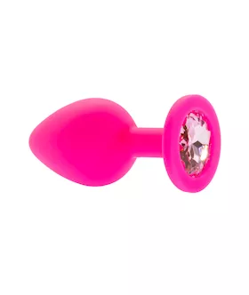 Kink Range Silicone Gemmed Butt Plug  31 Inch