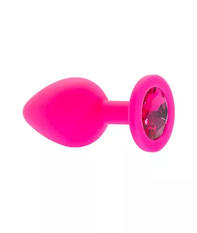 Kink Range Silicone Gemmed Butt Plug  31 Inch