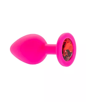 Kink Range Silicone Gemmed Butt Plug  31 Inch