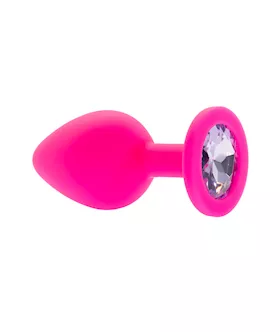 Kink Range Silicone Gemmed Butt Plug  31 Inch
