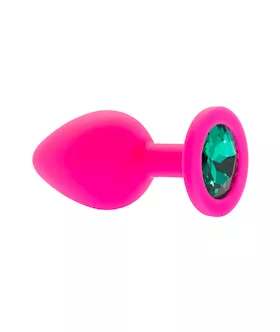 Kink Range Silicone Gemmed Butt Plug  31 Inch
