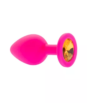 Kink Range Silicone Gemmed Butt Plug  31 Inch