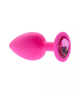 Kink Range Silicone Gemmed Butt Plug  38 Inch