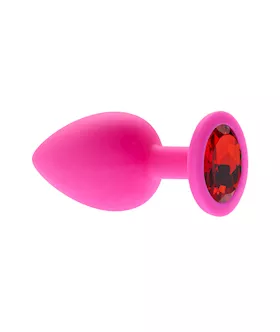 Kink Range Silicone Gemmed Butt Plug  38 Inch