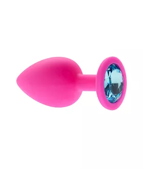 Kink Range Silicone Gemmed Butt Plug  38 Inch