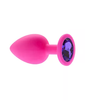 Kink Range Silicone Gemmed Butt Plug  38 Inch
