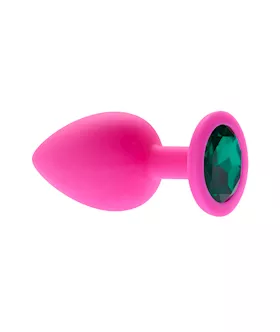 Kink Range Silicone Gemmed Butt Plug  38 Inch