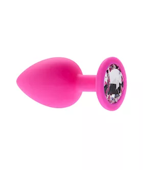 Kink Range Silicone Gemmed Butt Plug  38 Inch