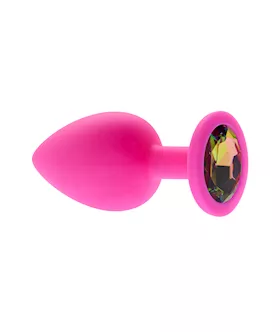 Kink Range Silicone Gemmed Butt Plug  38 Inch