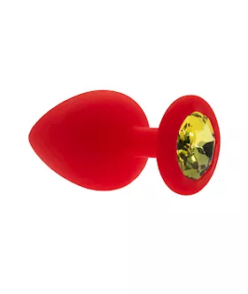 Kink Range Silicone Gemmed Butt Plug  38 Inch