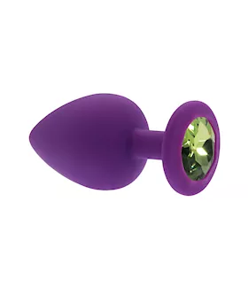 Kink Range Silicone Gemmed Butt Plug  38 Inch