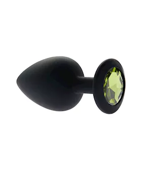 Kink Range Silicone Gemmed Butt Plug  38 Inch