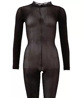 Catsuit with Lace Collar SM