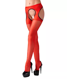 Suspender Tights Red SM