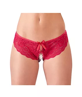 Cottelli Collection Open Your Heart Crotchless Panties