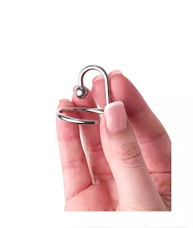 Kink Stainless Steel Ball End Head Ring  28mm