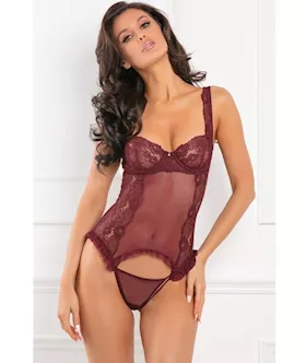 Grand Finale 2 Piece Ruffle Teddy