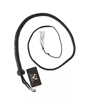 Bound X Leather Tassel Tip Bullwhip