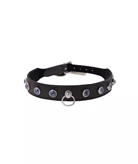 Bound X Blue Crystal Stud Collar