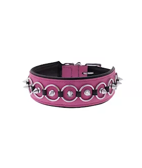 Bound X Pink Spiked Collar