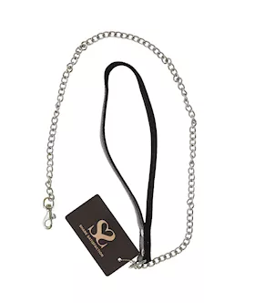 Bound X Chain Leash with Nubuck Leather handle