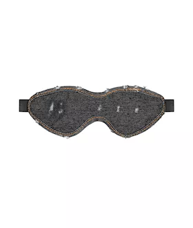 Denim Eye Mask  Roughened Denim Style