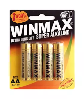 Super Alkaline AA Batteries 4 Pack