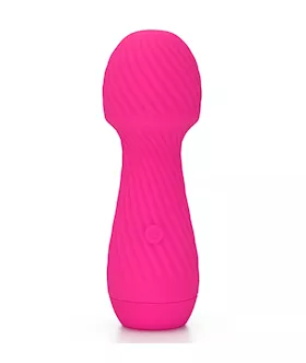 Amore Ridged Mini Wand Vibrator