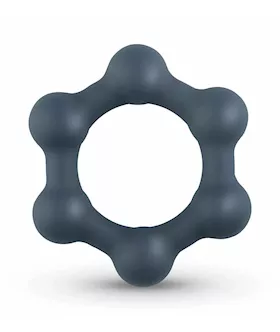 Boners Hexagon Cockring With Steel Balls
