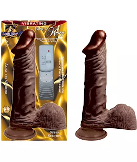LIFELIKES Vibrating KING DILDO 9 Inch